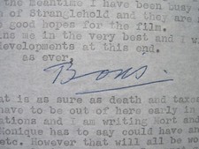 ORIGINAL 3 page TYPED LETTER SIGNED 3 Times by Actor BORIS KARLOFF to His Agent picture