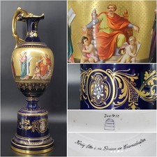 Rare Large 22.4in Antique Royal Vienna Decorative Vase 19thC Maria Theresa picture