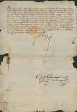KING PHILIP IV (SPAIN) - DOCUMENT SIGNED 01/28/1640 picture