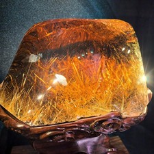28.6LB Rare Top  Natural Rutilated Quartz Rough Stone Crystal Mineral Specimen picture