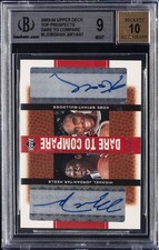 2003-04 UD TOP PROSPECTS DARE TO COMPARE #DC-MJ/KB M. JORDAN/K. BRYANT BGS 9 picture