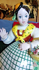Vintage Mary had a Little Lamb made in Italy 10” Tall Ceramic Figurine RARE picture