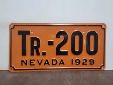 1929 Nevada TRAILER  License Plate Tag picture