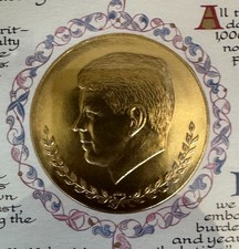 John F. Kennedy 1961 Inaugural Address “Ask Not” | Framed Artwork w/ 2.5” Gold M picture