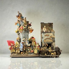 Neapolitan Nativity Linear Temple Tavern House Presepio Art 150X160 Cm picture