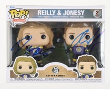 Dylan Playfair Andrew Herr Reilly and Jonesy Letterkenny Signed Funko Beckett A picture