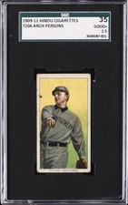 1909-11 T206 HINDU CIGARETTES ARCH PERSONS SGC 2.5 picture