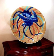 Arita-yaki art piece dyed in brocade gold phoenix painting large p From Japan picture