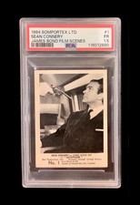 1964 somportex #1 james bond rc; sean connery 1st appearance 007 rookie PSA 1.5 picture