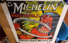 MICHELIN ORIGINAL VINTAGE POSTER by Fraikin 1908 (rare) picture