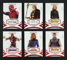 2021 Marvel Black Diamond Exquisite RED Complete Set # 1-50 Serial # XX/23 picture