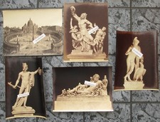 ITALY 5 large antique photos 1870/1880's including G. BROGI Vaticano picture