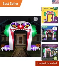 Giant 10 FT Creepy Clown Archway Inflatable for a Thrilling Halloween Atmosphere picture