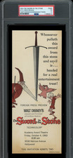 THE SWORD IN THE STONE / 1963 Walt Disney Press Preview Movie Ticket, PSA 1.5 picture