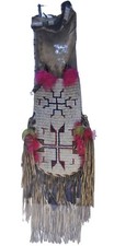 Plains / Sioux Plateau Beaded Pipe Bag Large, Pink picture