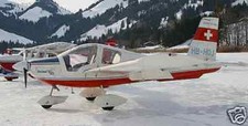 MD-3 Daetwyler SME Aero Tiga Airplane Wood Model Small New picture