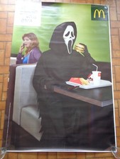 RARE FRENCH POSTER SCREAM Mc Donald's 119x175cm Ghostface Advertising Poster picture