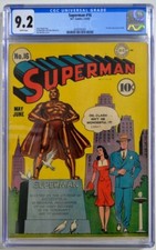SUPERMAN #16 CGC 9.2 DC 1942 1st Lois Lane Cover Highest Grade picture