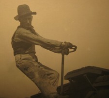 LEWIS HINE 'Freight Brakeman, New York Central (Cowboy of the Yards)' PHOTOGRAPH picture