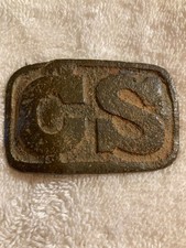 authentic confederate belt buckle from the Civil War w/COA picture