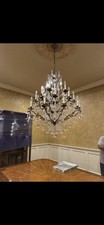 Large 24-Light Crystal Chandelier – French Empire Style, Baccarat Style picture