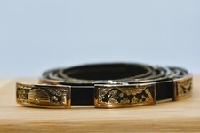 Tillie Jon Navajo 14 K Yellow Gold & Sterling Silver Storyteller Hat Band picture