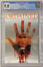 ORDAINED #1 CGC 9.8 ALEX MALEEV 1:150 RI METAL VARIANT FIRST PRINT OPTIONED TV picture