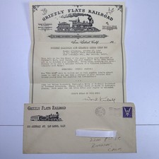 1942 Grizzly Flats Railroad Ward Kimball Signed Inaugural Year Guest Letter picture