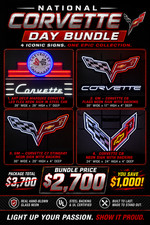 National Corvette Day Bundle – 4 Official Corvette Neon Signs – Save $1,000 picture