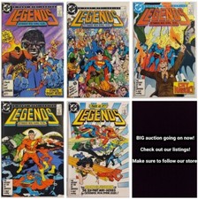 LEGENDS #1 2 4 5 6 FIRST PRINTING COMIC LOT 1986 1ST APP OF AMANDA WALLER DC picture