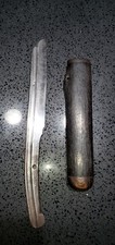 EXTREMELY RARE WW2 Japanese officer's OLD FAMILY RAZOR SHAVING BLADE picture