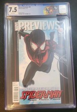 2011 Marvel Previews #95 CGC 7.5 1st Image Miles Morales SpiderMan Custom Cover picture