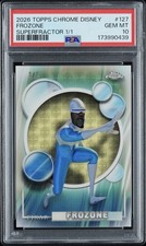 2026 Topps Chrome Disney Frozone 1/1 Superfractor #127 The Incredibles PSA 10 picture