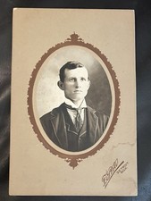 1900s-1910s MLB Detroit Baseball HOF Ty Cobb XRC Rookie Oldest Cabinet Card? picture