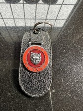 Vintage Jaguar 'Growler' CUD Keyring Fob for E-Type, Red On Red New Old stock  picture