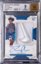 2021-22 NATIONAL TREASURES RPA BLUE FOTL #131 TRE MANN BGS 9 picture