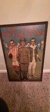ORIGINAL 1915 WW1 PROPAGANDA SIGN ON WOODEN BOARD & FRAME 21x31 GRAHAM SIMMONS picture