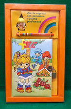 VINTAGE IRIDELLA RAINBOW BRITE IRIDELLA SCENTED PEN AND RUBBER SECRET DIARY NEW picture