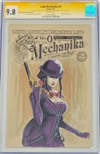 Lady Mechanika #0 LTD 200 Blank Signed & Original Sketch Joe Benitez CGC 9.8 SS picture