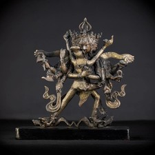 Sri Cakrasamvara and Vajravarahi Tantra Bronze Sculpture | Tibet 1700s | 14.4