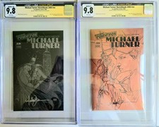 Michael Turner Sketchbook NYCC 2008 set of two signed JSA CGC 9.8 122/500 picture