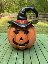 Huge Fiberglass Halloween Jack'O'Lantern Pumpkin Great for Attraction Display picture