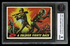 1962 MARS ATTACKS #18 A SOLIDER FIGHTS BACK KSA 9 CENTERED LOW POPULATION SHARP picture