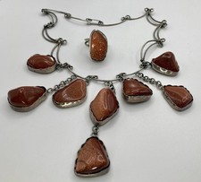 Vintage ORNO Warsaw modernist jewelry set, Poland, circa 1960s–1970s picture