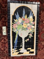 Old Antique Vintage Claycraft Tile Mural Catalina Batchelder Malibu style picture