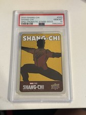 2023 UD Marvel Shang Chi Spectromatic Stickers Gold #SS3 Shang Chi picture