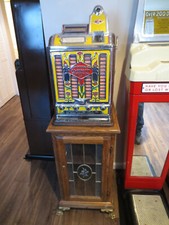 Antique 1920s Jennings Slot Machine (Fully Restored) w/ Stand picture
