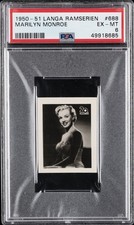 1950 ANDRA FILMSERIER IDOLBILDS STJARNSERIE-RAMSERIEN #688 MARILYN MONROE PSA 6 picture