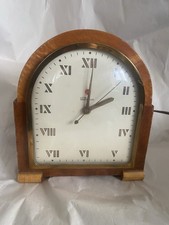 Telechron Shelf Clock Wooden Electric 1930 5F51 Belle Kogan Style Works C5855M picture