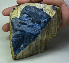 1269 Gram Rare Fluorescent Afghanite Crystal Specimen With Lazurite On Matrix picture